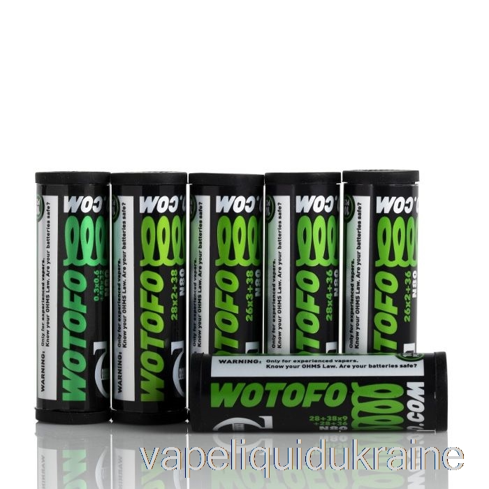 Vape Liquid Ukraine Wotofo Comp Wire - Prebuilt Coils 0.9ohm Dual Core Fused Clapton - Pack of 10